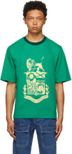 Wales Bonner Green Johnson Crest T-Shirt - T-shraaux Bonner Johnson Crest Johnson Crest - 웨일즈 보너 녹색 존슨 크레스트 티셔츠
