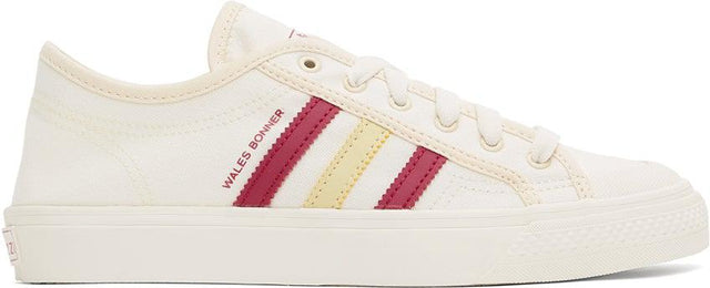 Wales Bonner Off-White adidas Edition Nizza Sneakers - Pays de Galles Bonner Off-White Adidas Edition Nizza Sneakers - 웨일즈 보너 오프 화이트 Adidas Edition Nizza Sneakers.