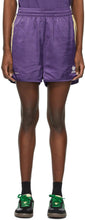 Wales Bonner Purple adidas Edition Striped Shorts - Pays de Galles Bonner violet Adidas Edition Short rayé - 웨일즈 보너 보라색 아디다스 에디션 스트라이프 반바지