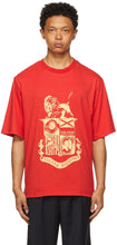 Wales Bonner Red Johnson Crest T-Shirt - T-shraaux Bonner Johnson Crest Crest - 웨일즈 보너 붉은 존슨 크레스트 티셔츠