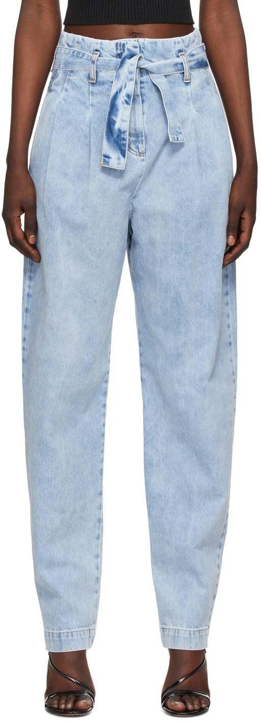 Wandering Blue Paperbag Jeans – BlackSkinny