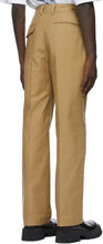We11done Beige 'WD1' Logo Trousers