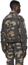 We11done Black Denim Destroyed Jacket
