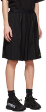 We11done Black Elasticized Waistband Shorts