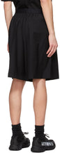 We11done Black Elasticized Waistband Shorts