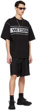 We11done Black Elasticized Waistband Shorts