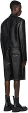 We11done Black Faux-Leather Jumpsuit
