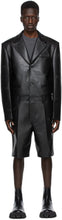 We11done Black Faux-Leather Jumpsuit - WE11Done Jumpsuit en faux cuir noir - 우리는 검은 색 가짜 가죽 jumpsuit.