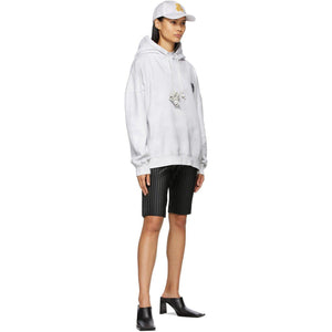 We11done Black Faux-Leather Pleated Shorts - We11done Short plissé en similicuir noir - Black Faux-Leather Pleated Shorts