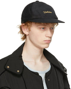 We11done Black Lace Logo Cap