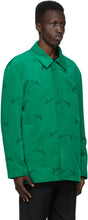 We11done Green Velvet Logo Shirt