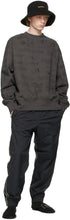 We11done Grey Graffiti Graphic Sweatshirt
