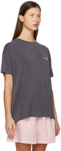 We11done Grey Jersey Oversized T-Shirt