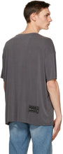 We11done Grey Oversized T-Shirt