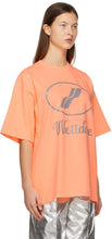 We11done Orange Reflective Logo T-Shirt