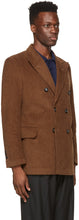 Winnie New York Brown Corduroy Double-Breasted Blazer