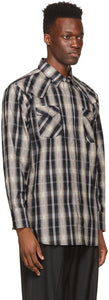 Winnie New York Grey Check Western Shirt