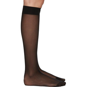 Wolford Black Individual 10 Knee-High Socks