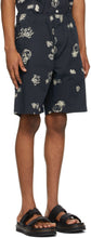 Wood Wood Blue Alfred Graphic Shorts