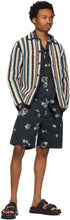Wood Wood Blue Alfred Graphic Shorts