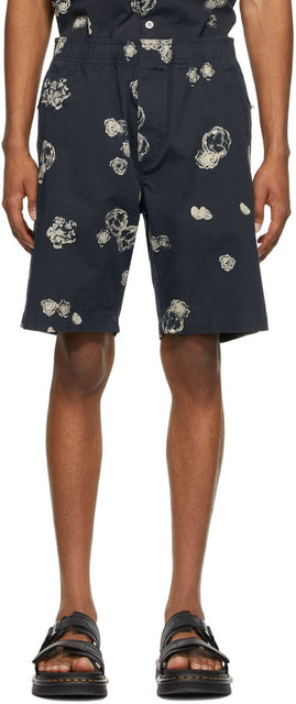 Wood Wood Blue Alfred Graphic Shorts - Short graphique en bois bleu alfred bleu - 나무 나무 블루 알프레드 그래픽 반바지