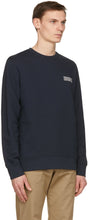 Wood Wood Navy Hugh Info Sweatshirt