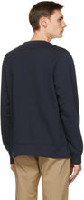 Wood Wood Navy Hugh Info Sweatshirt