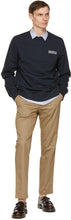 Wood Wood Navy Hugh Info Sweatshirt