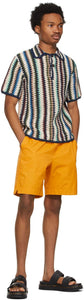 Wood Wood Orange Baltazar Tech Shorts