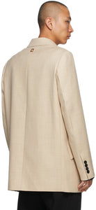 Wooyoungmi Beige Double-Breasted Blazer