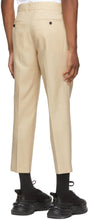 Wooyoungmi Beige One Pleat Trousers