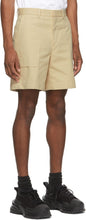 Wooyoungmi Beige Patch Pocket Cargo Shorts