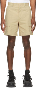 Wooyoungmi Beige Patch Pocket Cargo Shorts - Short de cargaison de poche Beige Wooyoungmi Beige - Wooyoungmi 베이지 패치 포켓화물 반바지