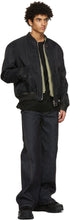 Wooyoungmi Black Double Layer MA-1 Bomber Jacket