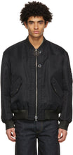 Wooyoungmi Black Double Layer MA-1 Bomber Jacket - Veste de bombardière MA-1 de Wooyoungmi Noir - Wooyoungmi 블랙 더블 레이어 MA-1 폭격기 재킷