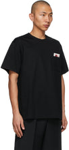 Wooyoungmi Black Floral Pocket T-Shirt