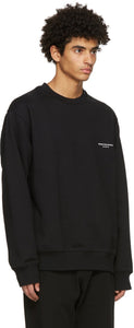 Wooyoungmi Black Square Patch Sweatshirt