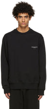 Wooyoungmi Black Square Patch Sweatshirt - Sweat-shirt de patch carré noir Wooyoungmi - Wooyoungmi 블랙 스퀘어 패치 스웨터