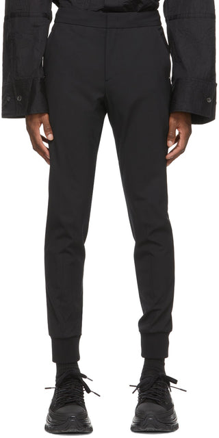 Wooyoungmi Black Wool Trousers - Pantalon de laine noire Wooyoungmi - Wooyoungmi 검은 양모 바지