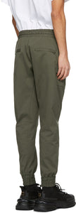 Wooyoungmi Khaki Cotton Cuffed Sweatpants