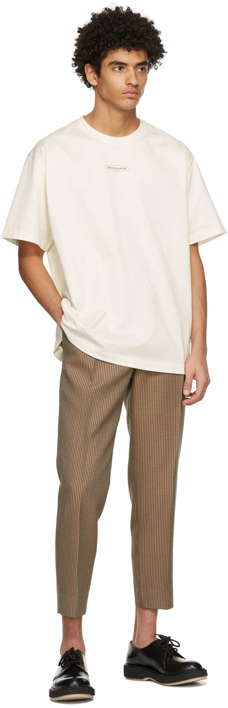 Wooyoungmi Khaki One Pleat Trousers