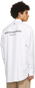 Wooyoungmi White Cotton Logo Shirt