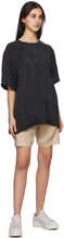 Y-3 Beige CH3 Sanded Cupro Shorts