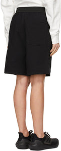Y-3 Black 3-Stripes Shorts