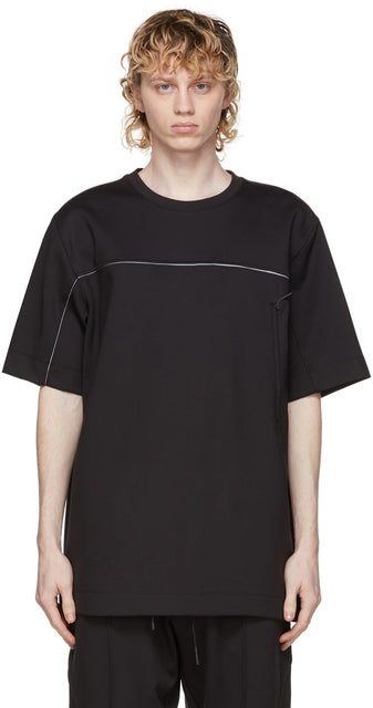 Y-3 Black CH1 Shell T-Shirt - T-shirt de coquille ch1 noir Y-3 - Y-3 블랙 ch1 쉘 티셔츠