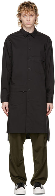 Y-3 Black Classic Long Shirt - Y-3 chemise longue noire classique - Y-3 블랙 클래식 긴 셔츠