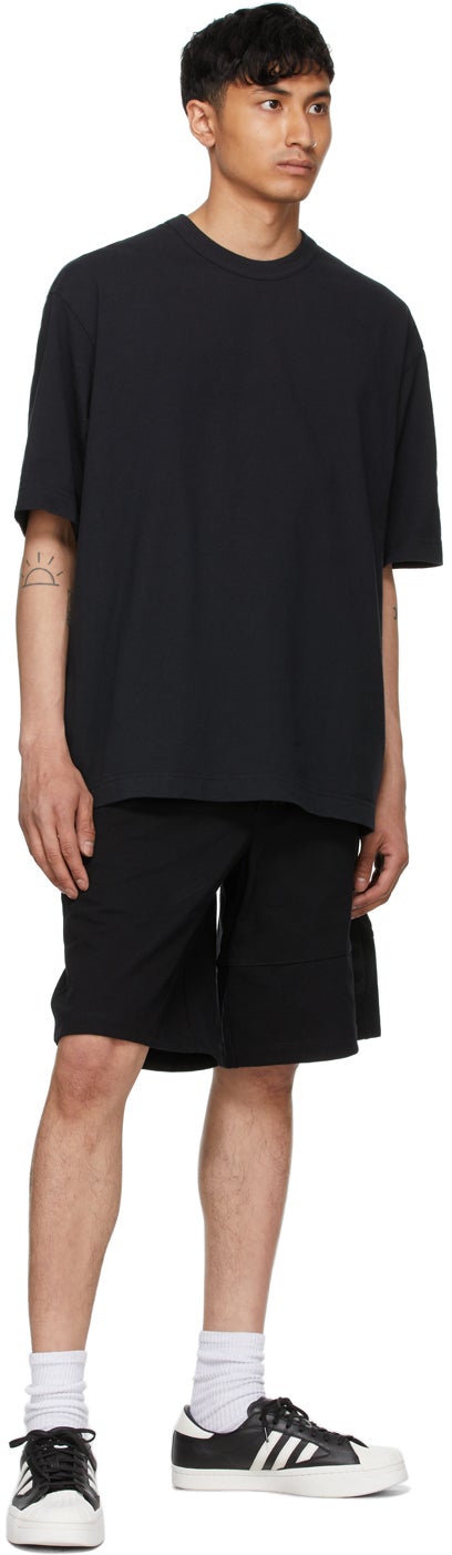 Y-3 Black Heavy PiquÃ© Shorts