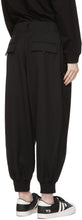 Y-3 Black Refined Wool Cuff Trousers