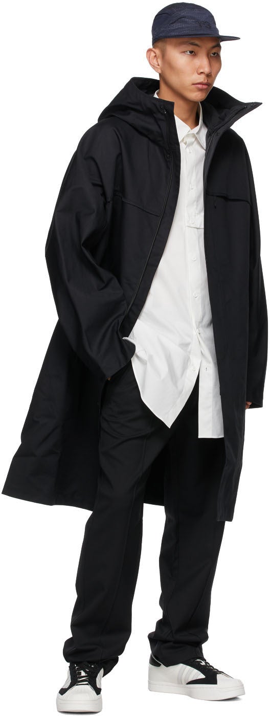 Y-3 Black Stretch Wool Trousers