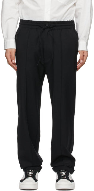 Y-3 Black Stretch Wool Trousers - Pantalon de laine stretch noir Y-3 - Y-3 검은 스트레치 양모 바지